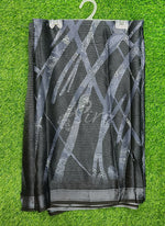 Load image into Gallery viewer, Trendy Digital Print Georgette Saree in Fine Shimmer Stipes