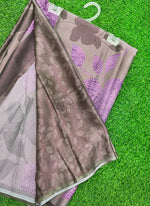 Load image into Gallery viewer, Trendy Digital Print Georgette Saree in Fine Shimmer Stripes