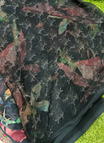 Load image into Gallery viewer, Beautiful Digital Print Black Multi Colour Georgette Saree