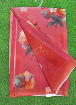 Load image into Gallery viewer, Latest Beautiful Digital Print Floral Georgette Saree