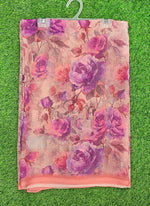 Load image into Gallery viewer, Latest Beautiful Digital Print Floral Georgette Saree