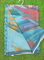Load image into Gallery viewer, Latest Beautiful Digital Print Floral Georgette Saree