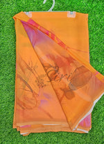 Load image into Gallery viewer, Latest Beautiful Digital Print Floral Georgette Saree