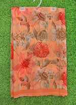 Load image into Gallery viewer, Latest Beautiful Digital Print Floral Georgette Saree