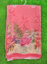 Load image into Gallery viewer, Latest Beautiful Digital Print Floral Georgette Saree