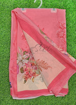 Load image into Gallery viewer, Latest Beautiful Digital Print Floral Georgette Saree