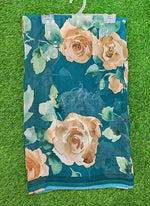 Load image into Gallery viewer, Latest Premium Digital Print Floral Georgette Saree with Blouse