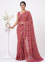 Load image into Gallery viewer, Siri Collections Premium Digital Print Georgette Saree with Blouse