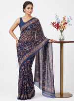 Load image into Gallery viewer, Siri Collections Latest Digital Print Crepe Georgette Saree