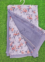 Load image into Gallery viewer, Trendy Floral Digital Print Georgette Saree