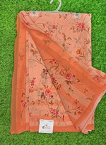 Load image into Gallery viewer, Trendy Floral Digital Print Georgette Saree