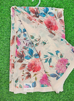 Load image into Gallery viewer, Trendy Floral Digital Print Georgette Saree