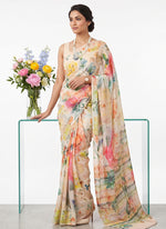 Load image into Gallery viewer, Siri Collections Latest Digital Print Crepe Georgette Saree