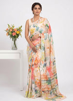 Load image into Gallery viewer, Siri Collections Latest Digital Print Crepe Georgette Saree