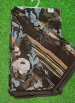 Load image into Gallery viewer, Latest Beautiful Digital Print Floral Georgette Saree