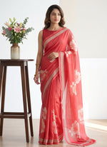 Load image into Gallery viewer, Siri Collections Premium Digital Print Crepe Georgette Saree with Blouse