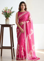 Load image into Gallery viewer, Siri Collections Premium Digital Print Crepe Georgette Saree with Blouse