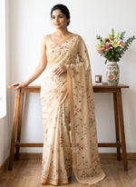 Load image into Gallery viewer, Siri Collections Premium Digital Print Crepe Georgette Saree