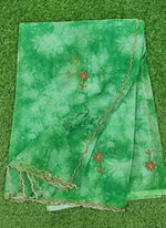 Load image into Gallery viewer, Lovely Shibori Design Organza Saree in Handwork