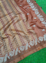Load image into Gallery viewer, Beautiful Tussar Saree in Cutwork