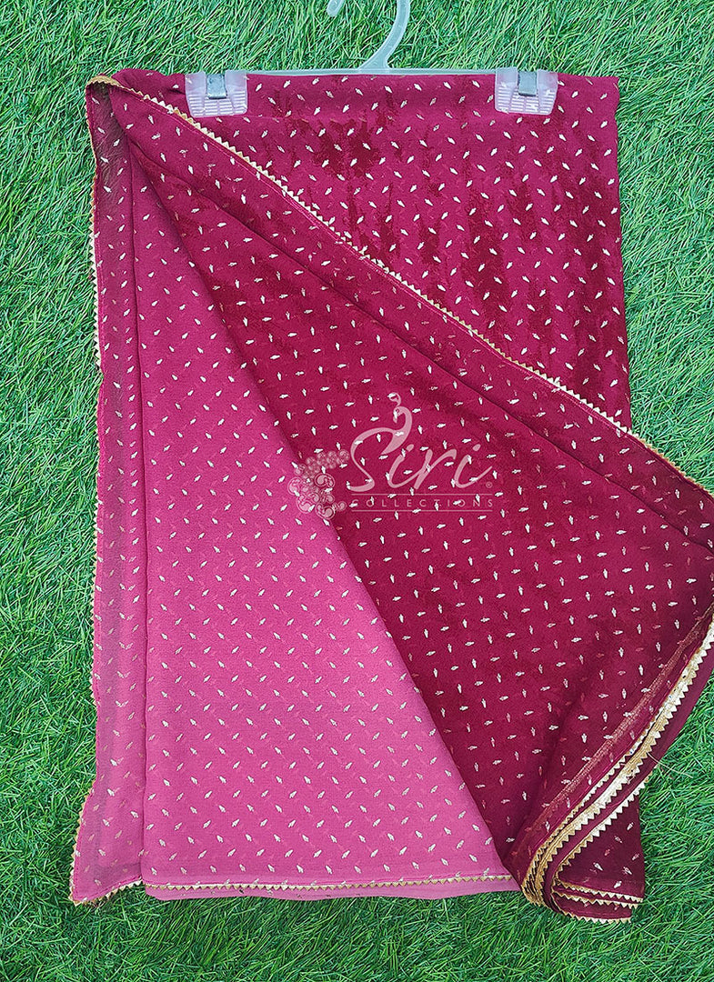 Lovely Shaded Georgette Saree