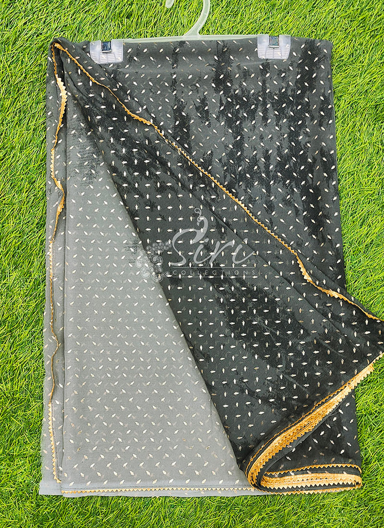Lovely Shaded Georgette Saree