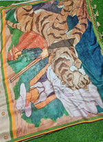 Load image into Gallery viewer, Lovely Saree in Digital Print and Embroidery Work