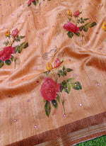 Load image into Gallery viewer, Beautiful Jute Silk Saree in Digital Print