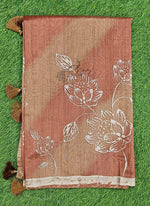 Load image into Gallery viewer, Elegant Digital Print Semi Tussar Saree in Cutwork Pallu