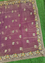 Load image into Gallery viewer, Lovely Designer Crush Saree in Scallop Border