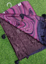 Load image into Gallery viewer, Beautiful Chiffon Saree in Sequins Work Blouse