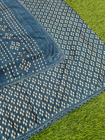 Load image into Gallery viewer, Designer Digital Print Semi Tussar Saree in Cutwork Borders