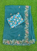 Load image into Gallery viewer, Beautiful Designer Crush Saree in Scallop Border