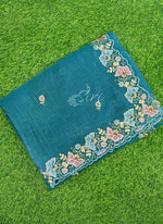 Load image into Gallery viewer, Beautiful Designer Crush Saree in Scallop Border