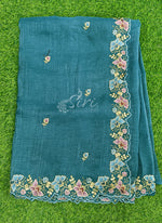 Load image into Gallery viewer, Beautiful Designer Crush Saree in Scallop Border