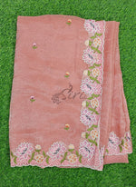 Load image into Gallery viewer, Beautiful Designer Crush Saree in Scallop Border