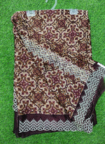 Load image into Gallery viewer, Lovely Metal Georgette Saree in Scallop Border