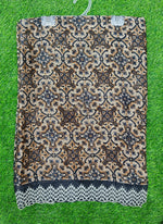 Load image into Gallery viewer, Lovely Metal Georgette Saree in Scallop Border