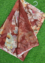 Load image into Gallery viewer, Beautiful Digital Print Nara Chiffon Saree with Blouse