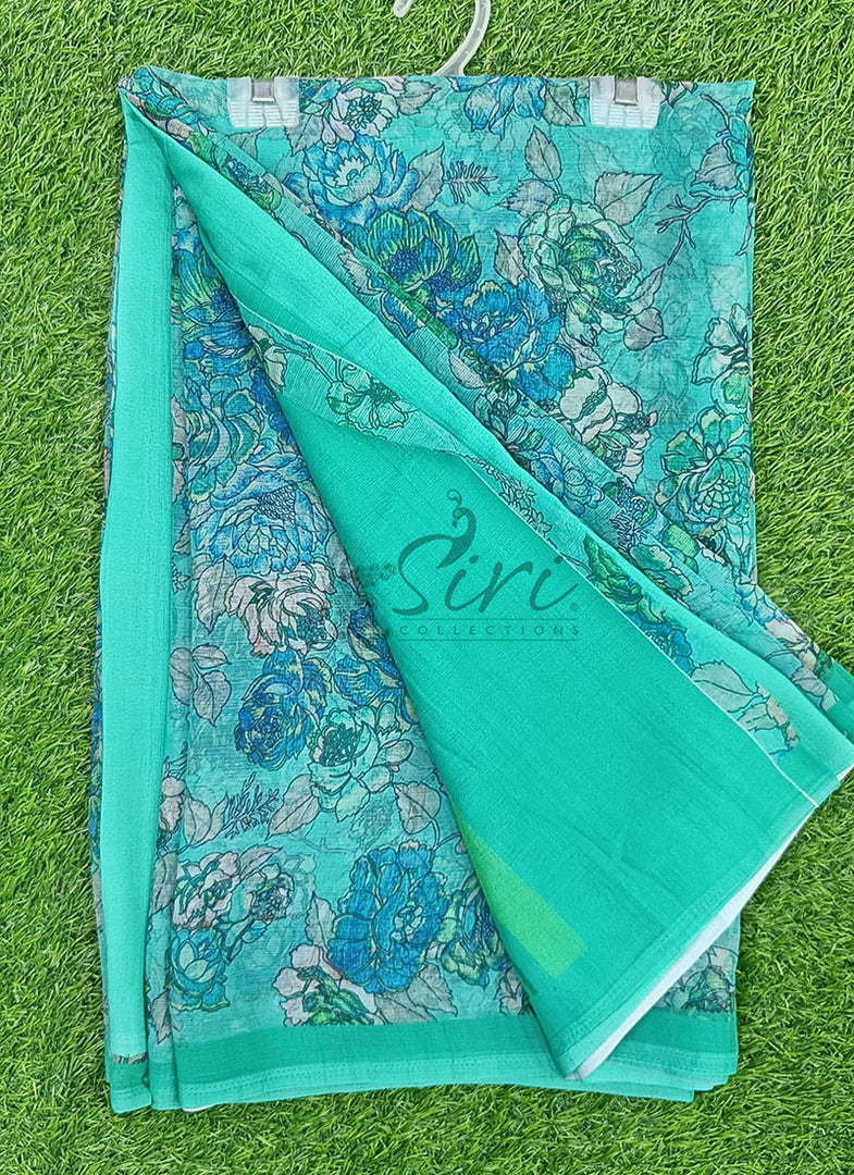 Lovely Digital Print Premium Chiffon Saree