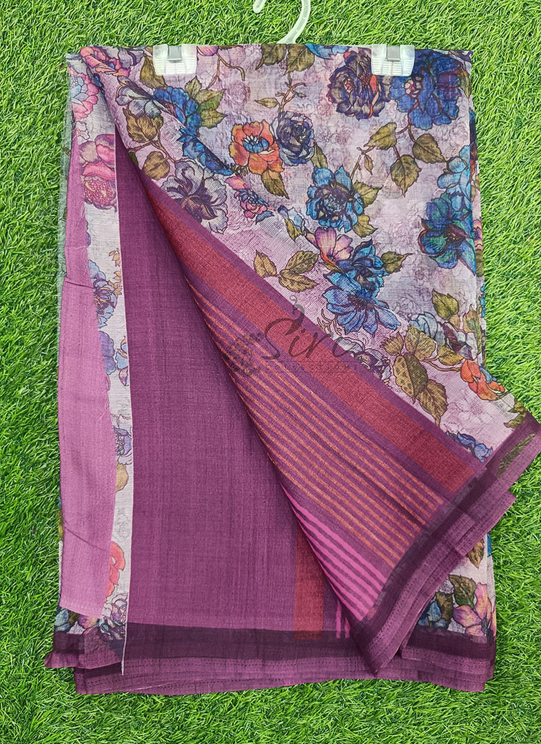 Lovely Digital Print Premium Chiffon Saree