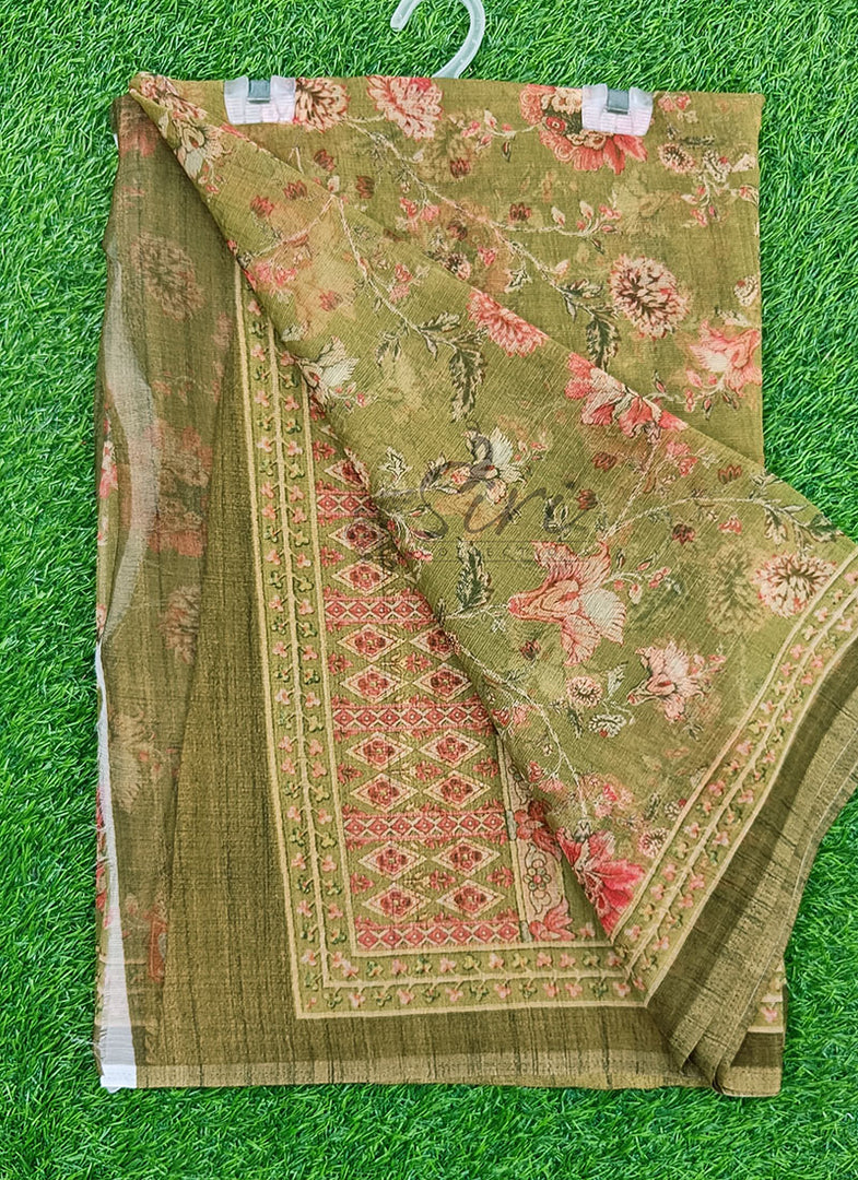 Lovely Digital Print Premium Chiffon Saree