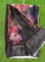 Load image into Gallery viewer, Lovely Premium Digital Print Chiffon Saree in Satin Finish Border