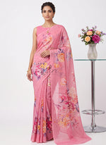Load image into Gallery viewer, Siri Collections Premium Digital Print Chiffon Sarees with Blouse