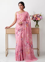 Load image into Gallery viewer, Siri Collections Premium Digital Print Chiffon Sarees with Blouse