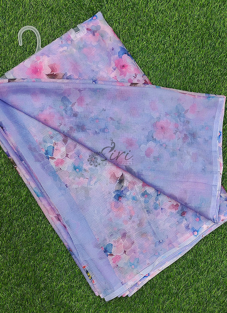 Beautiful Digital Print Nara Chiffon Saree with Blouse