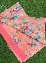 Load image into Gallery viewer, Beautiful Digital Print Nara Chiffon Saree with Blouse