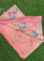 Load image into Gallery viewer, Beautiful Digital Print Nara Chiffon Saree with Blouse