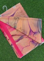 Load image into Gallery viewer, Beautiful Digital Print Nara Chiffon Saree with Blouse
