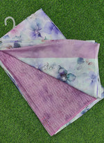 Load image into Gallery viewer, Beautiful Digital Print Nara Chiffon Saree with Blouse